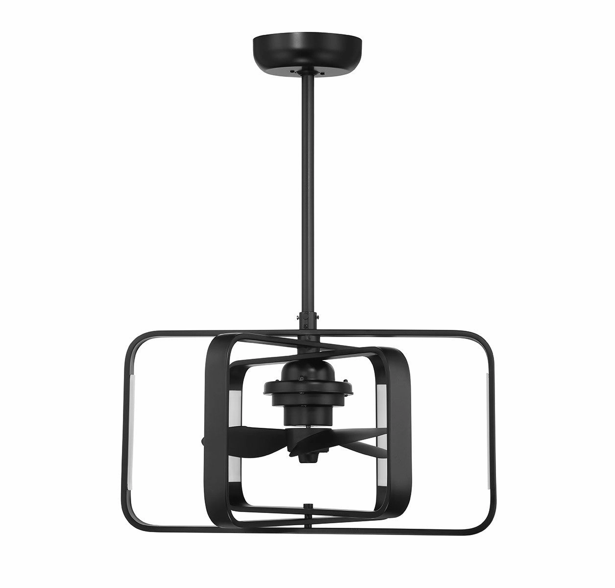 Lynx LED Fan D'Lier Matte Black
