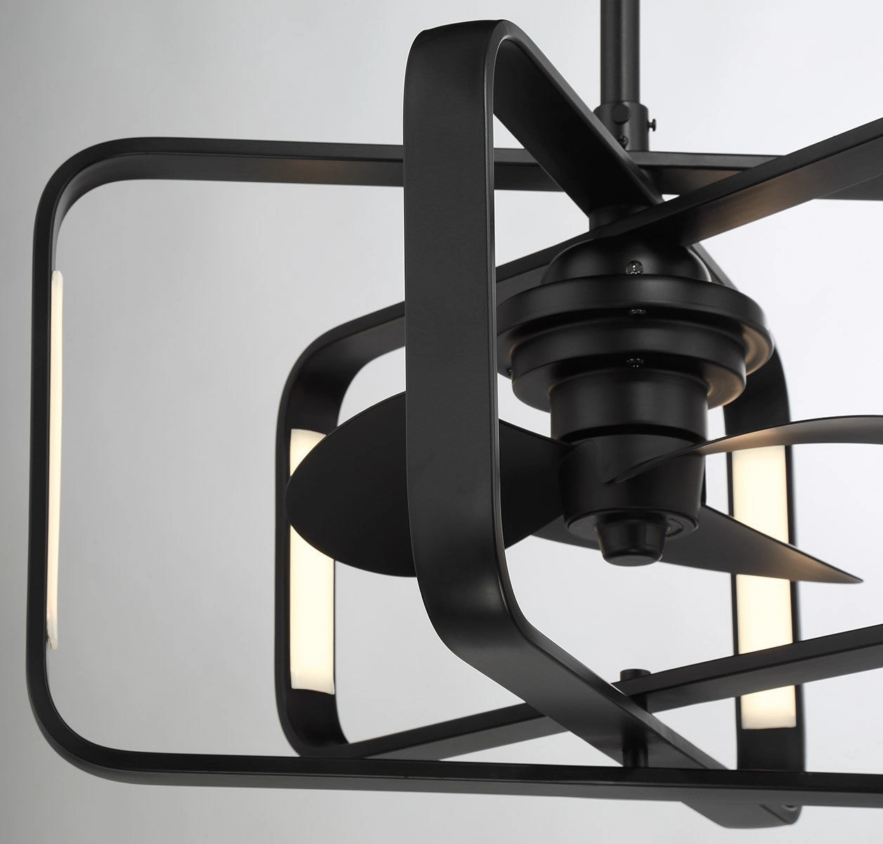 Lynx LED Fan D'Lier Matte Black