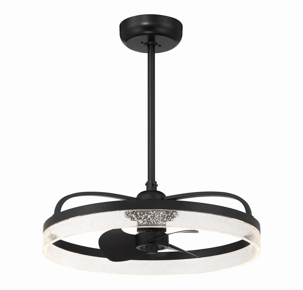 Lyria LED Fan D'Lier Matte Black
