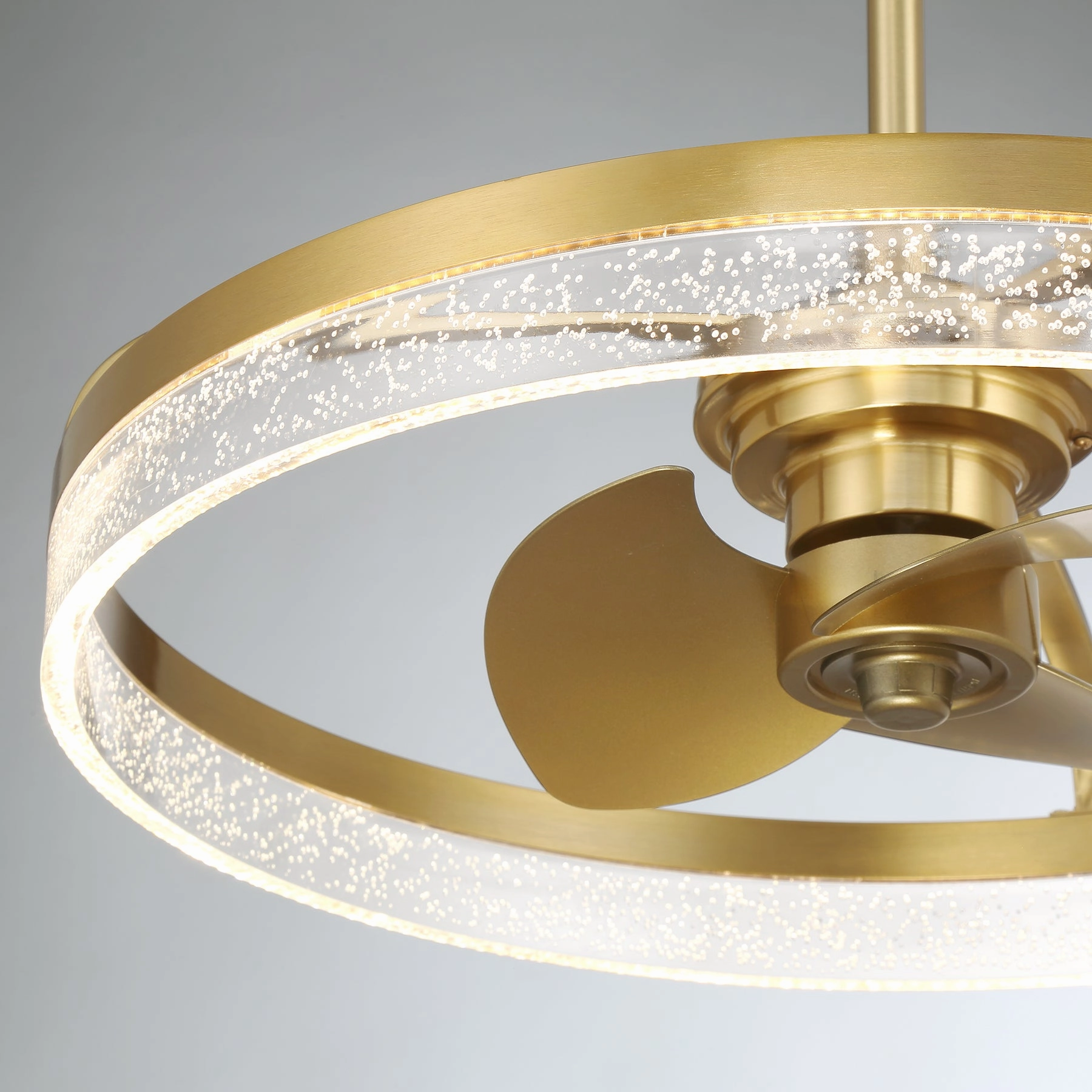 Lyria LED Fan D'Lier Warm Brass