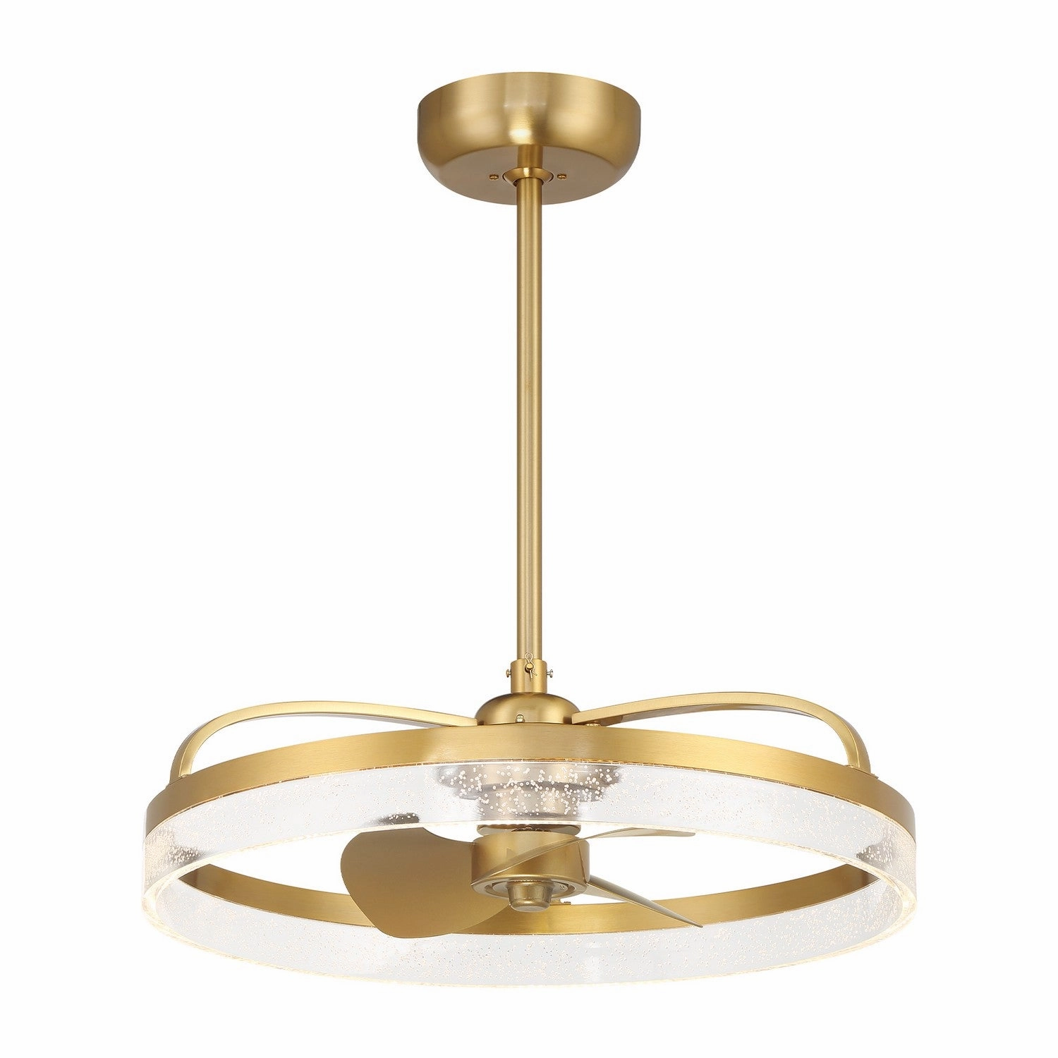 Lyria LED Fan D'Lier Warm Brass