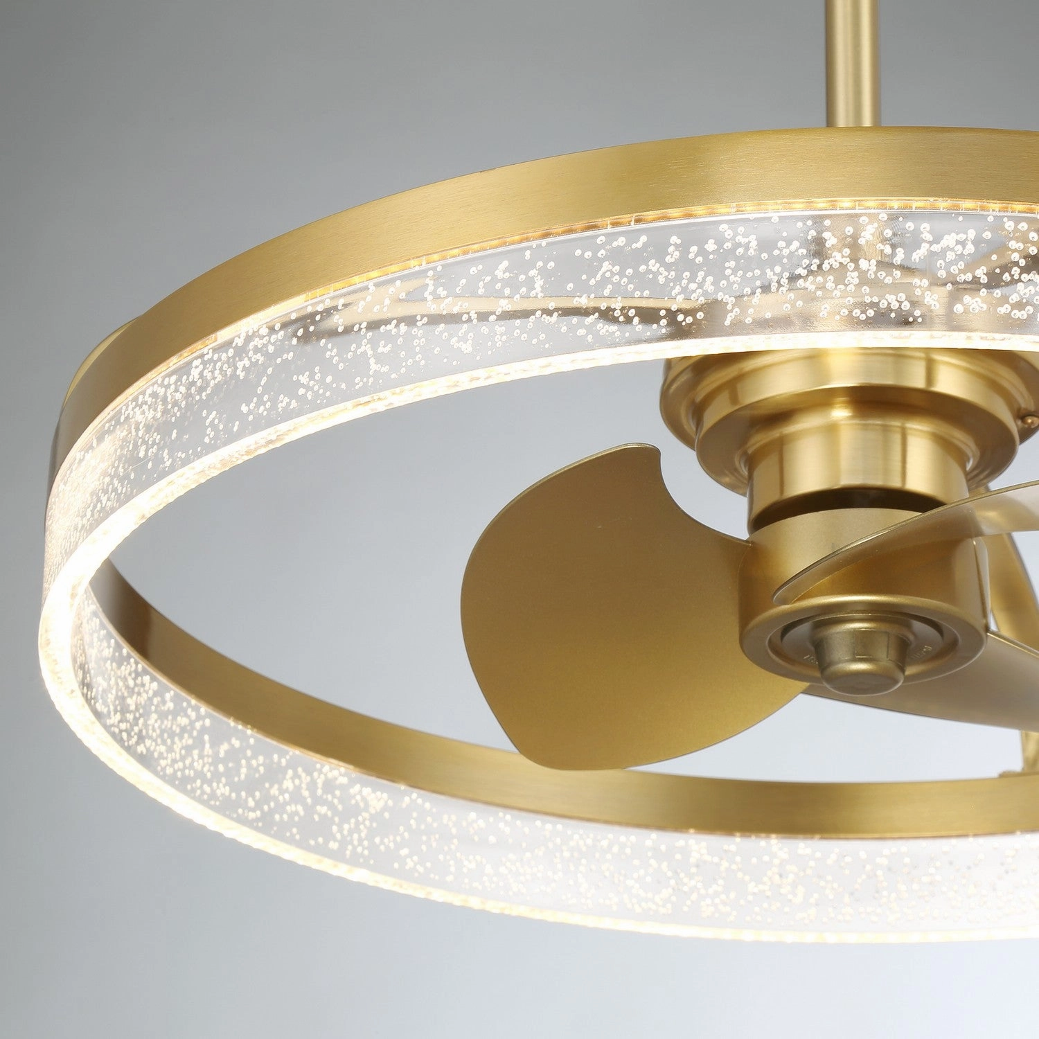 Lyria LED Fan D'Lier Warm Brass
