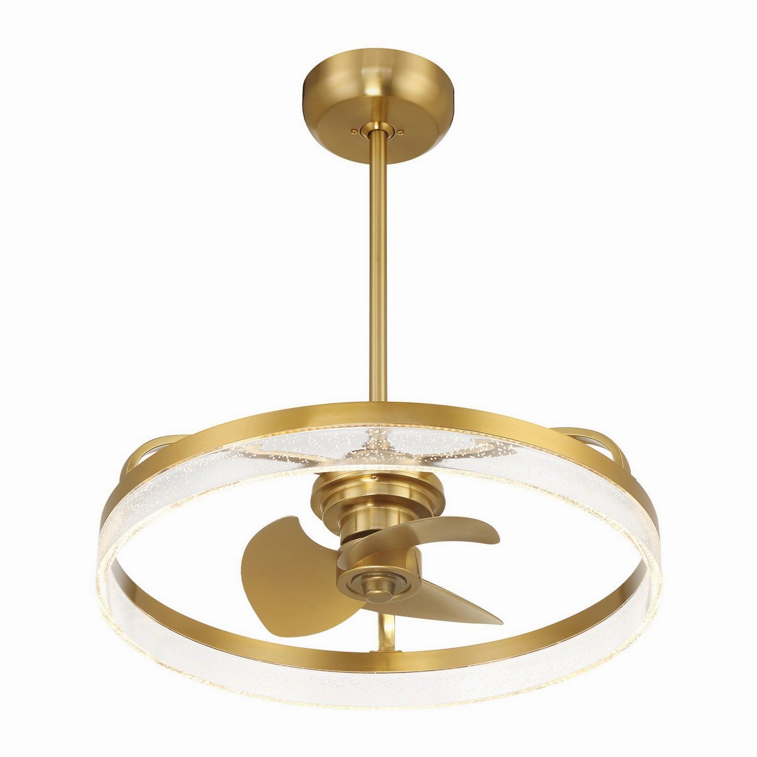 Lyria LED Fan D'Lier Warm Brass