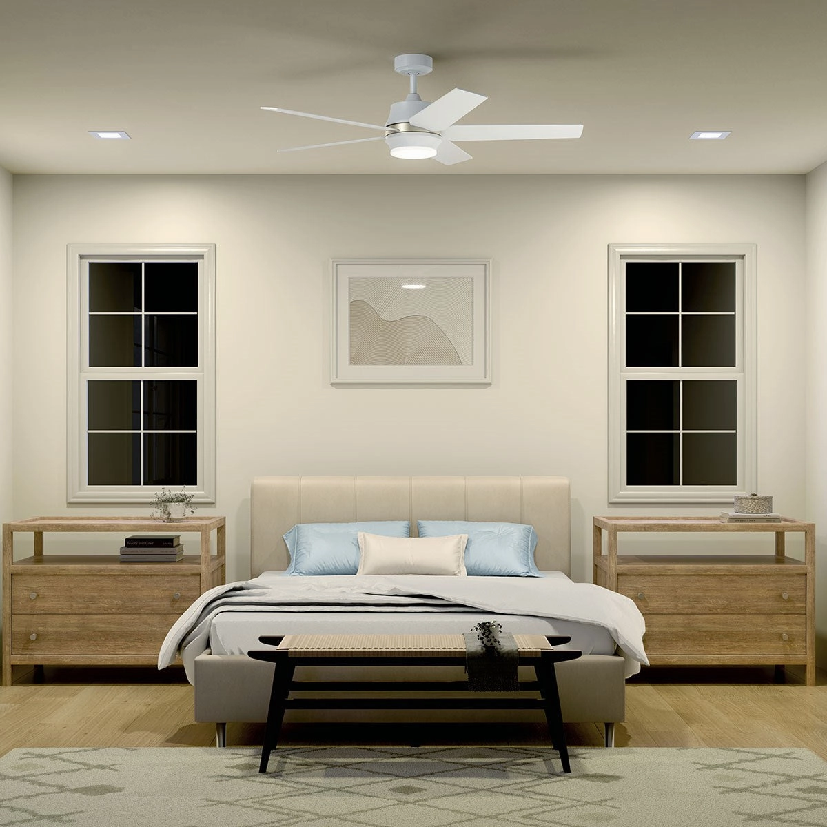 Maeve 52"Ceiling Fan Matte White