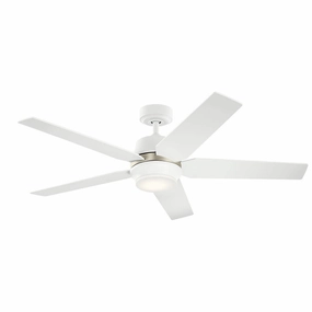 Maeve 52"Ceiling Fan Matte White affordable medium fans for summer