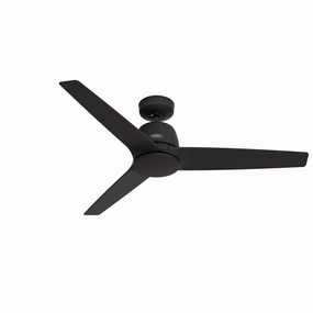 Malden 52"Ceiling Fan Matte Black oscillating medium fans with strong airflow