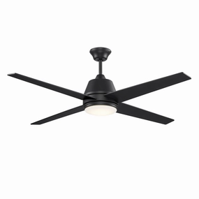 Mammoth 52"Ceiling Fan Black medium electric fans for multi-room use