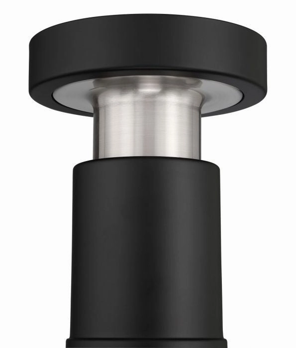 Manning 52"Ceiling Fan Flat Black/Brushed Polished Nickel