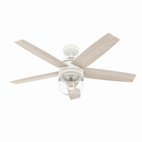 Margo 52"Ceiling Fan Textured White portable medium fans with handle design