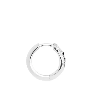 Maria Black Jewellery Axton Huggie 11, Silver