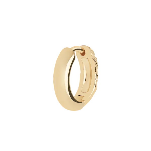Maria Black Jewellery Axton Huggie 9, Gold HP (Single)
