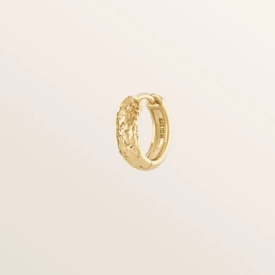 Maria Black Jewellery Axton Huggie 9, Gold HP (Single)