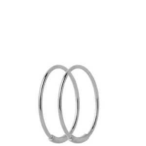Maria Black Jewellery Basic Hoop 19, Silver (pair)