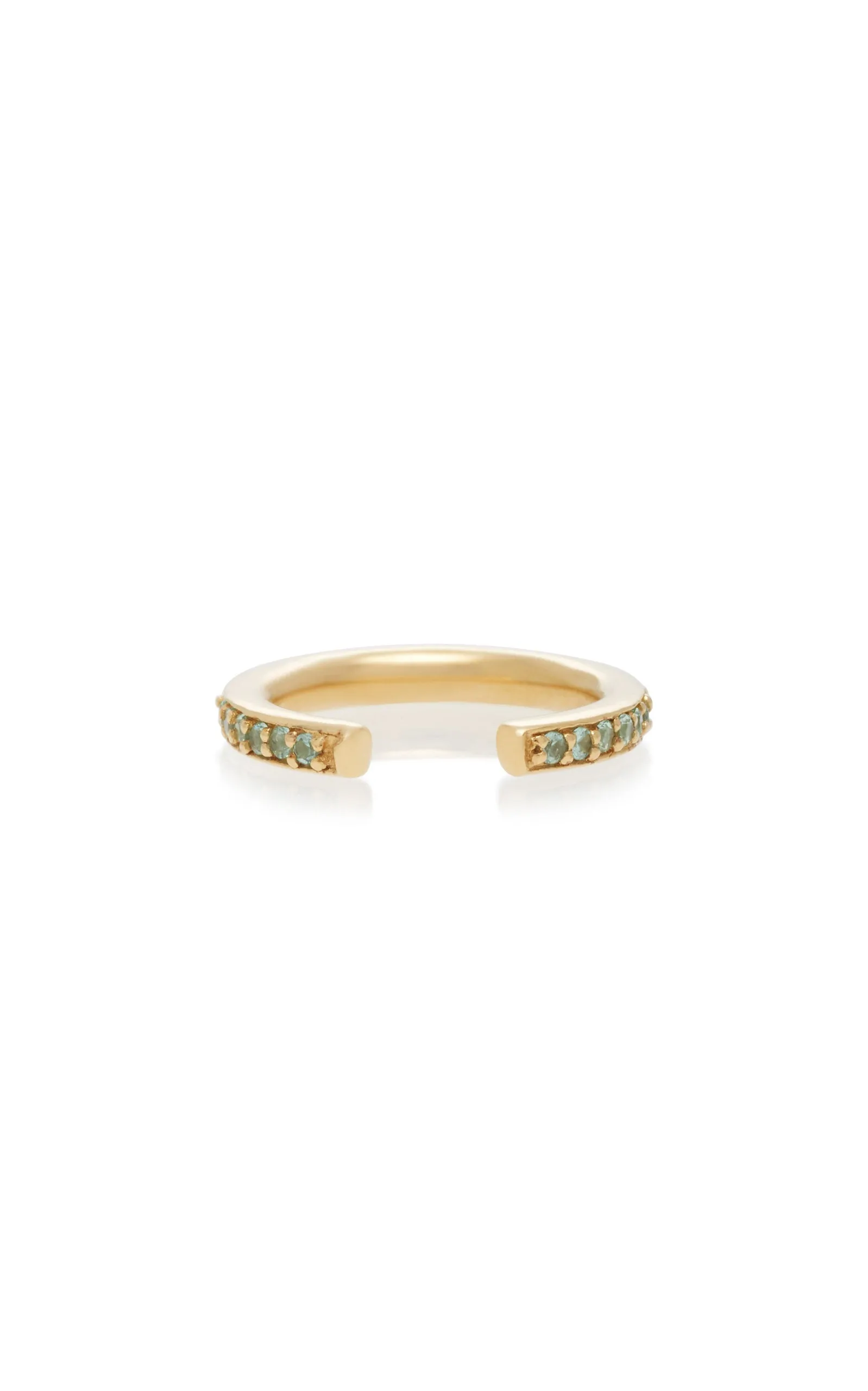 Maria Black Jewellery Colore Earcuff, Gold/Mint