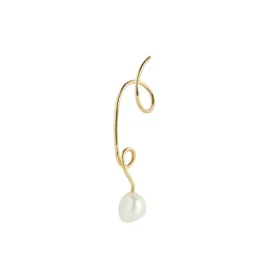 Maria Black Jewellery Detour Pearl Twirl Earring, Gold