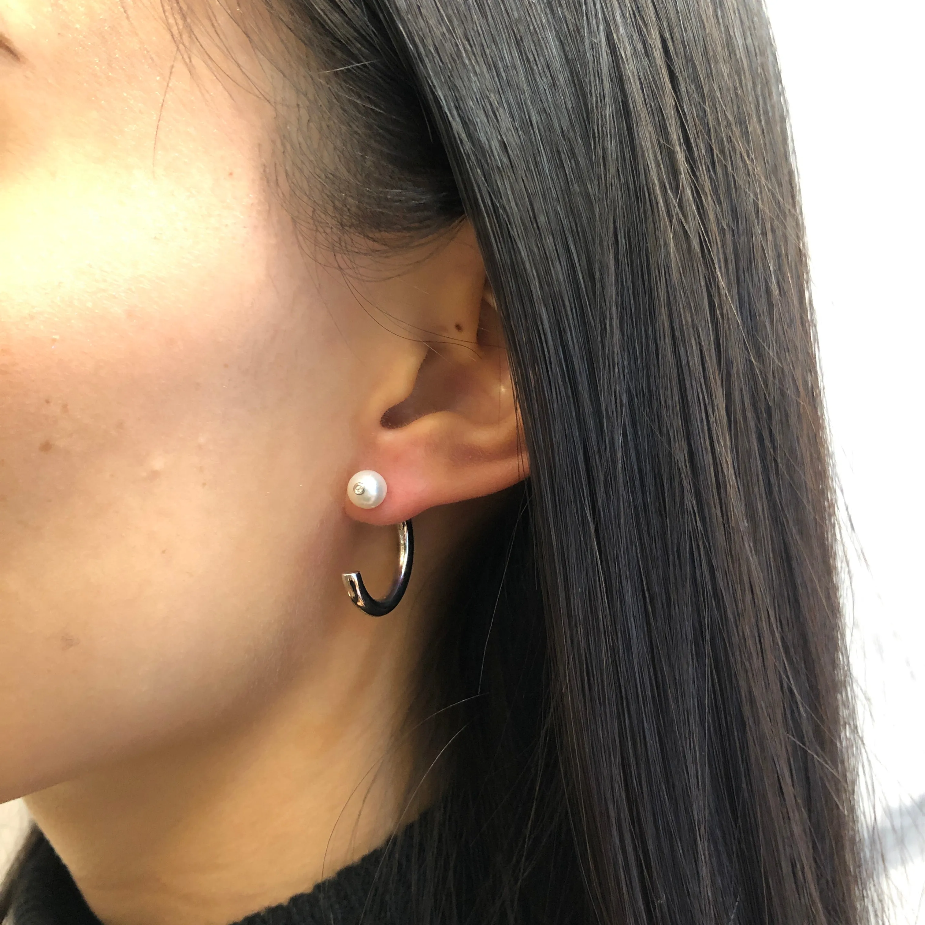 Maria Black Jewellery Elly Hoop, Silver