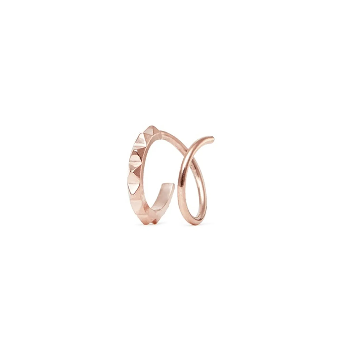 Maria Black Jewellery Klaxon Twirl Earring, Rose Gold