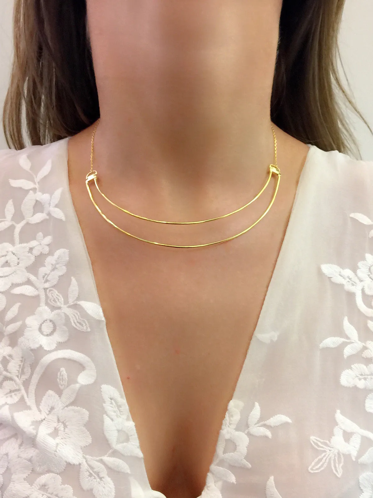 Maria Black Jewellery Love Bite Necklace, Gold