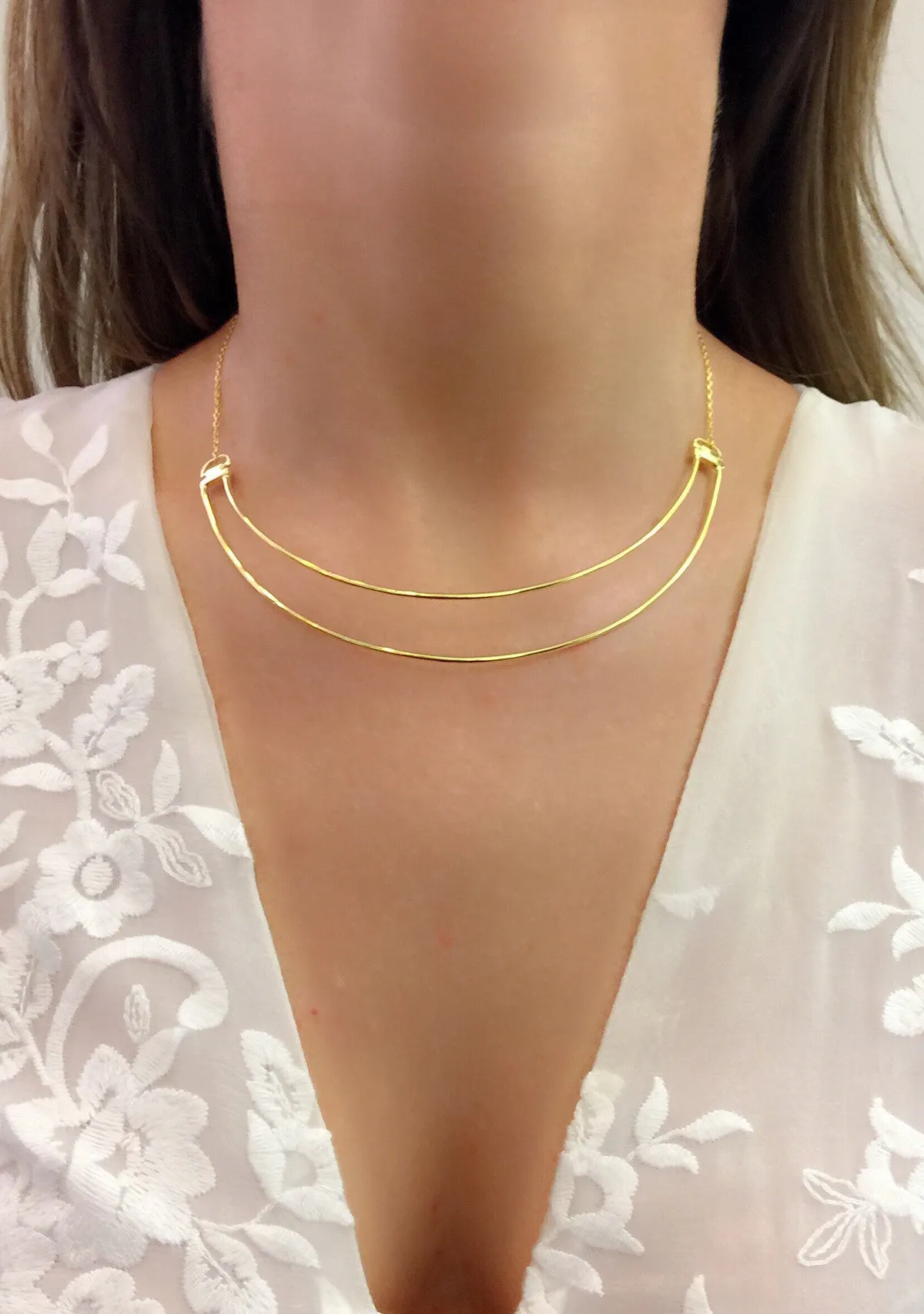 Maria Black Jewellery Love Bite Necklace, Rose Gold
