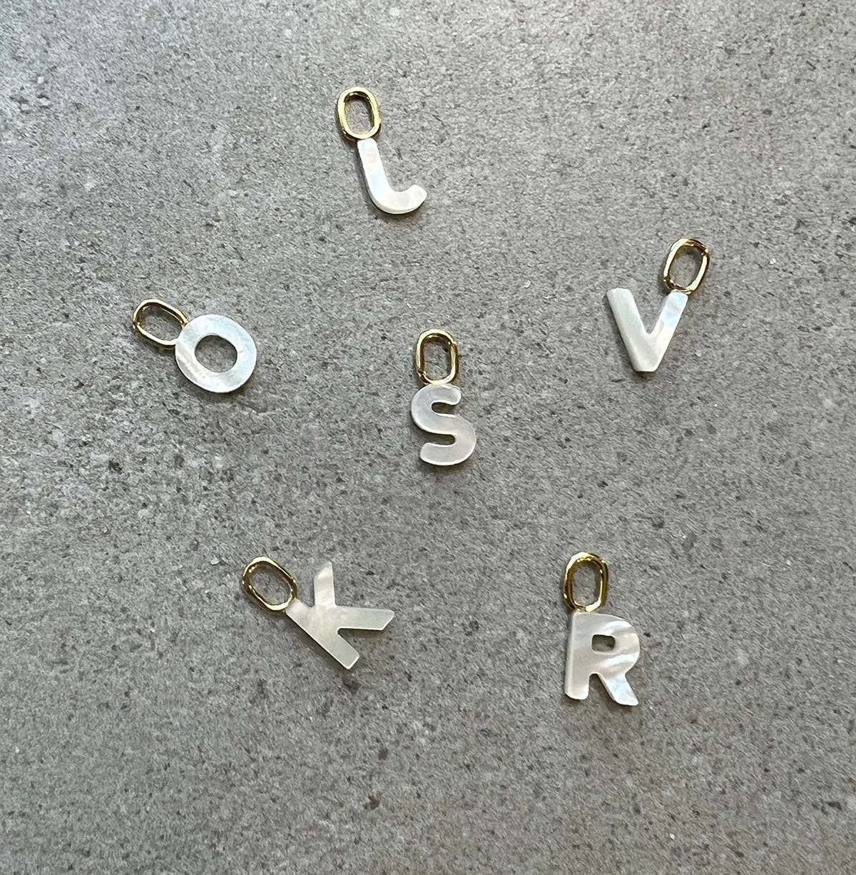 Maria Black Jewellery Lucid Letter Charm, Gold