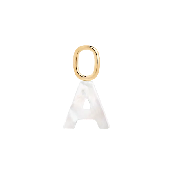 Maria Black Jewellery Lucid Letter Charm, Gold