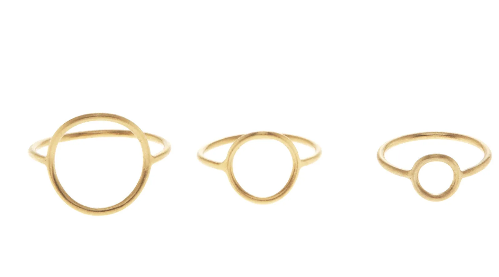 Maria Black Jewellery Monocle Ring, Matte Gold