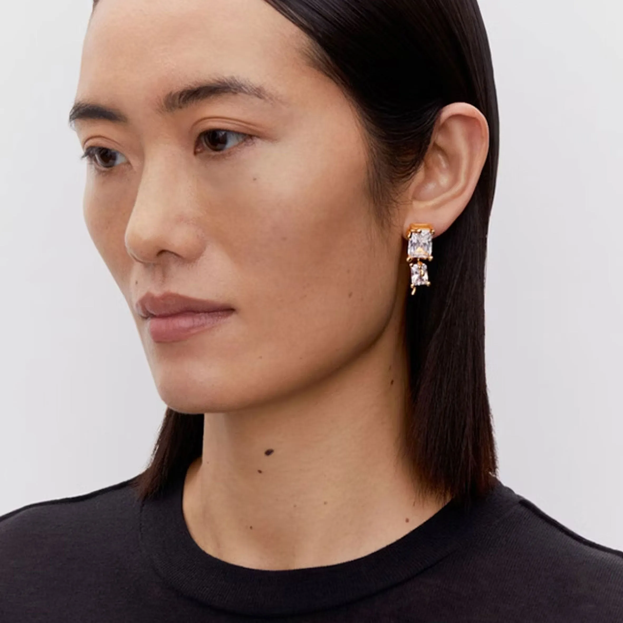 Maria Black Jewellery Roppongi Drop Earring, Gold