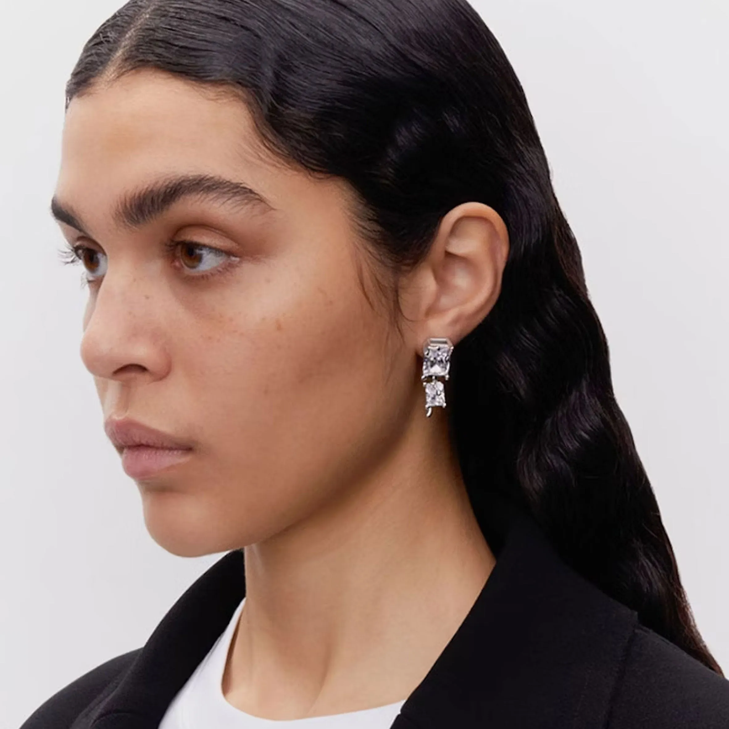 Maria Black Jewellery Roppongi Drop Earring, Silver