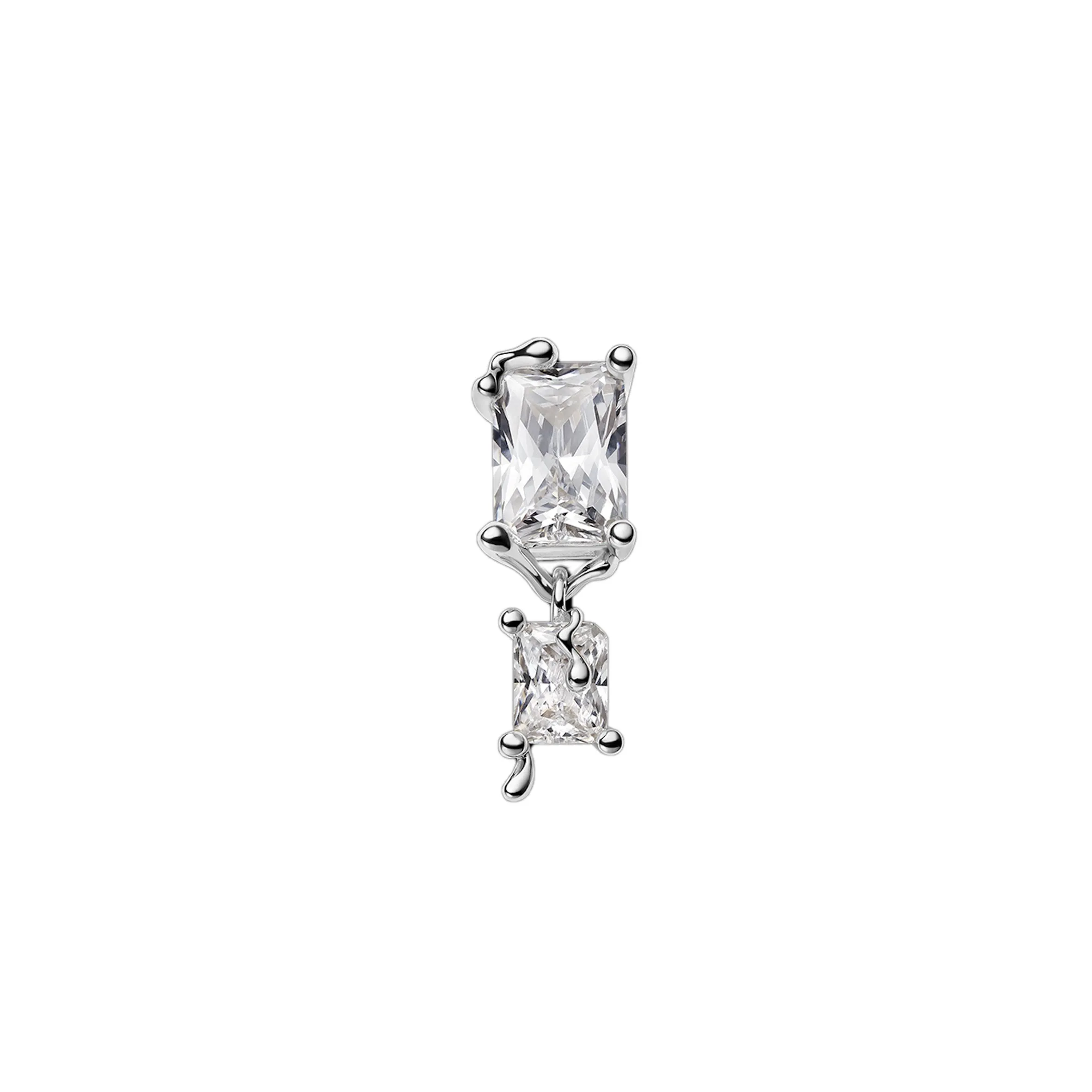 Maria Black Jewellery Roppongi Drop Earring, Silver