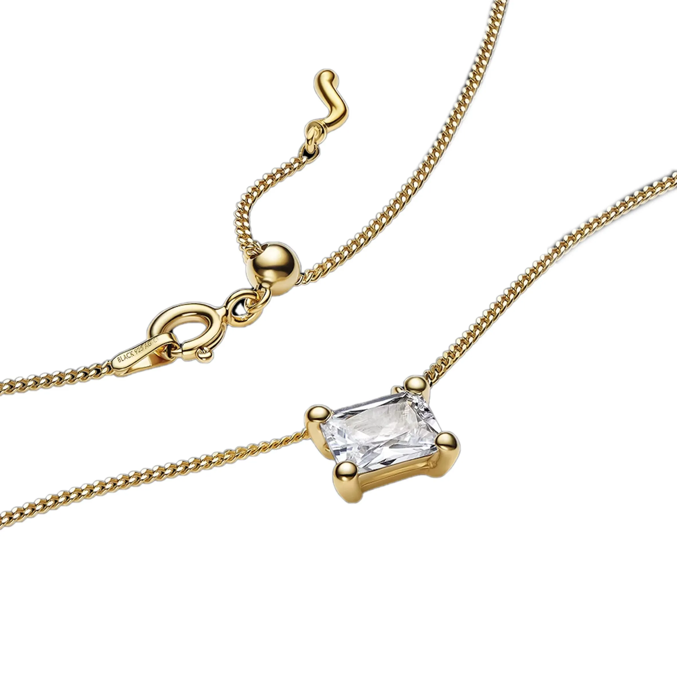 Maria Black Jewellery Roppongi Drop Necklace, Gold
