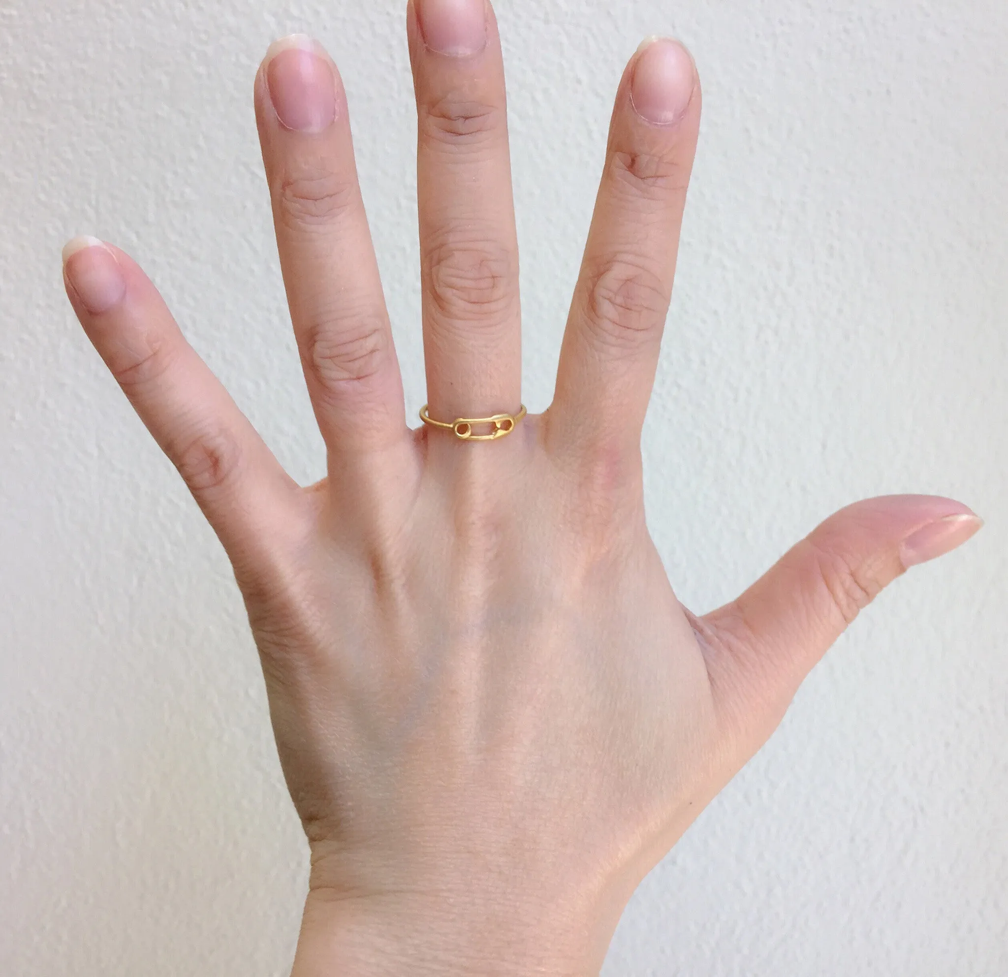 Maria Black Jewellery Safety Ring, Matte Gold