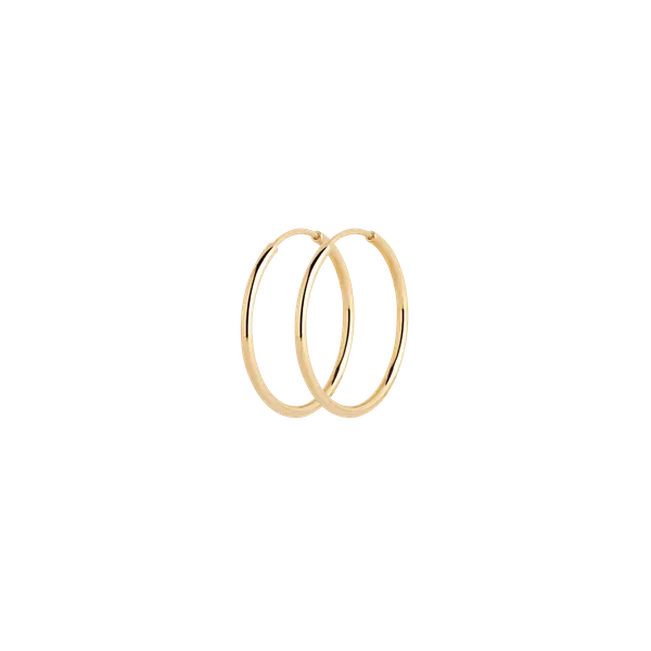 Maria Black Jewellery Senorita 20 Hoop (pair), Gold High Polished