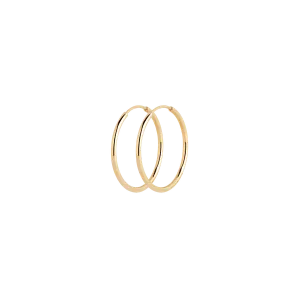 Maria Black Jewellery Senorita 20 Hoop (pair), Gold High Polished