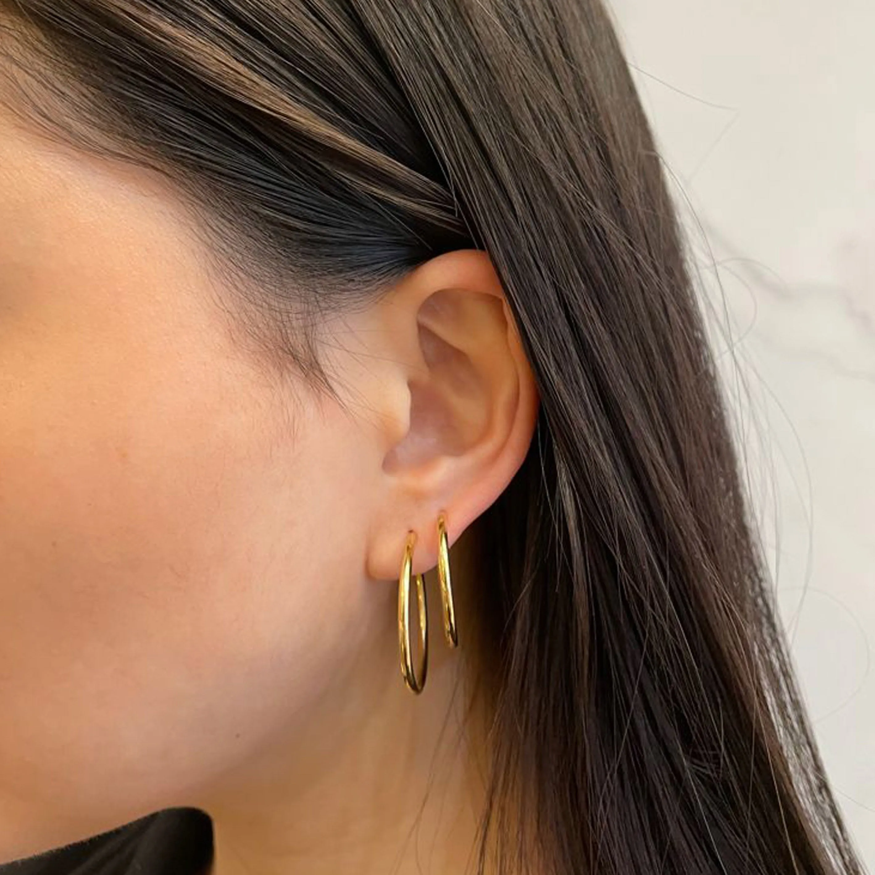 Maria Black Jewellery Senorita 20 Hoop (pair), Gold High Polished