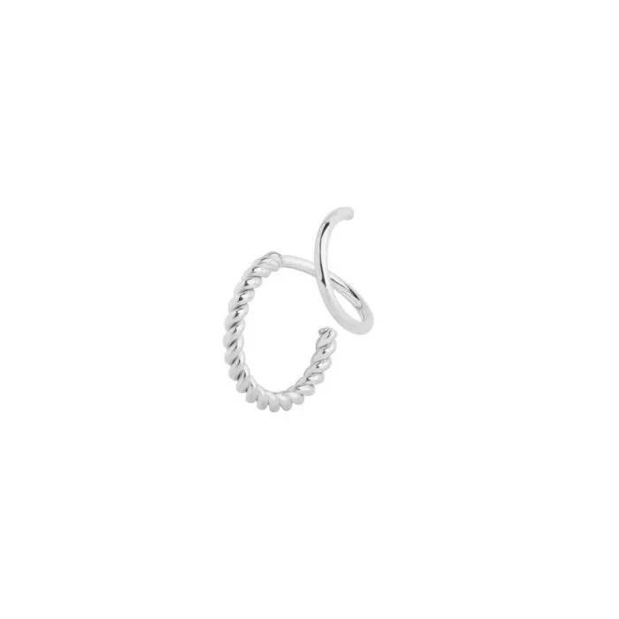 Maria Black Jewellery Sofia Twirl Earring, Silver