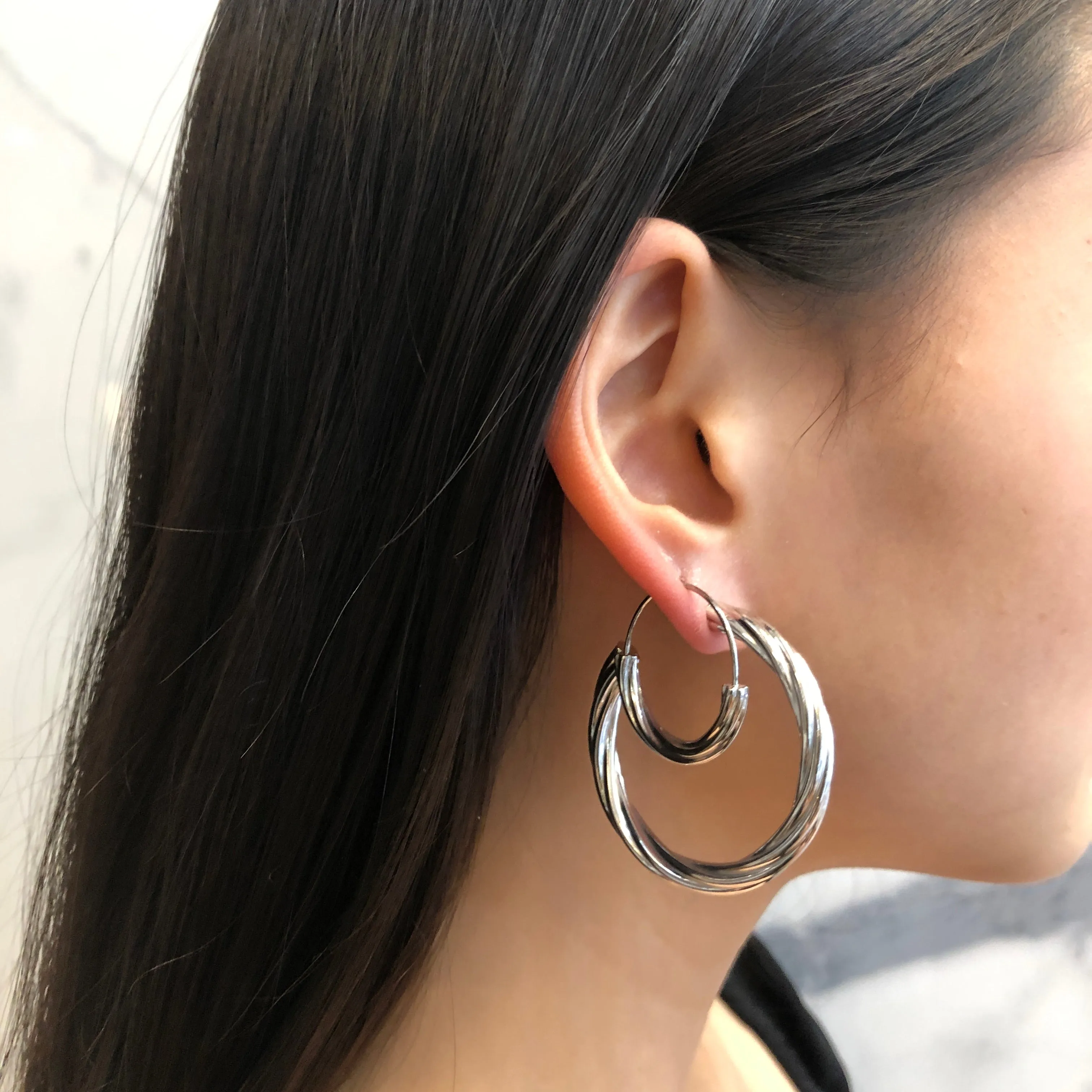 Maria Black Jewellery Tove Hoop Small, Silver