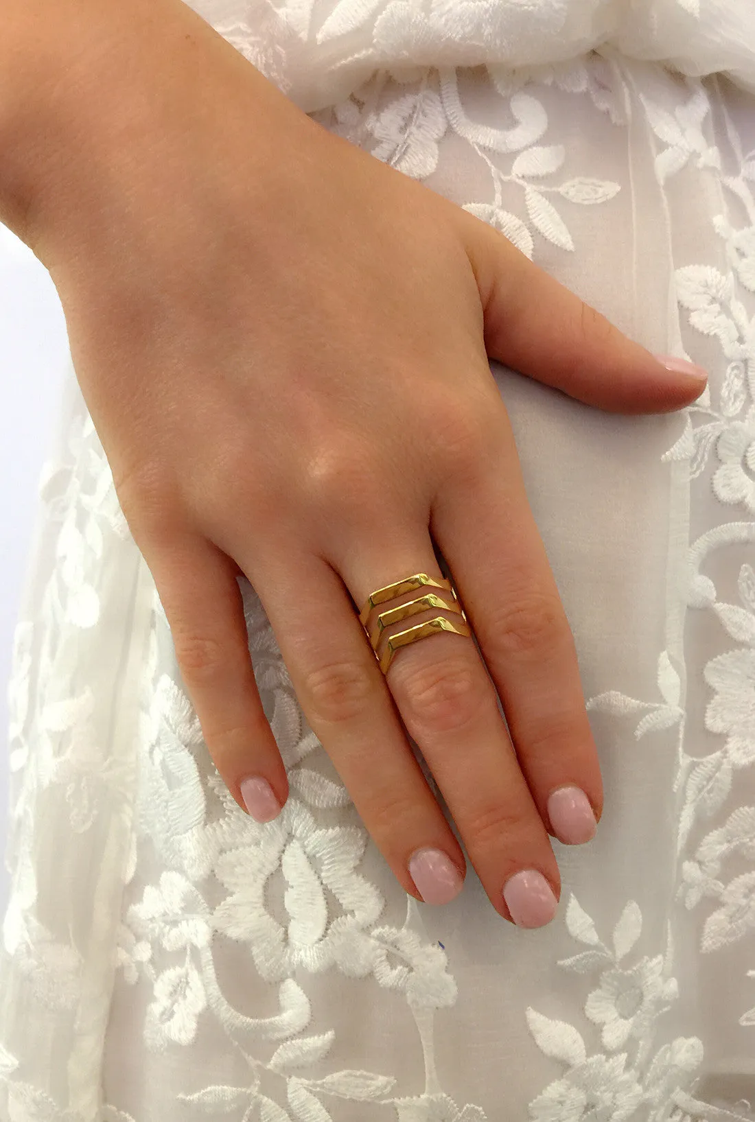 Maria Black Jewellery Trinity Ring, Gold
