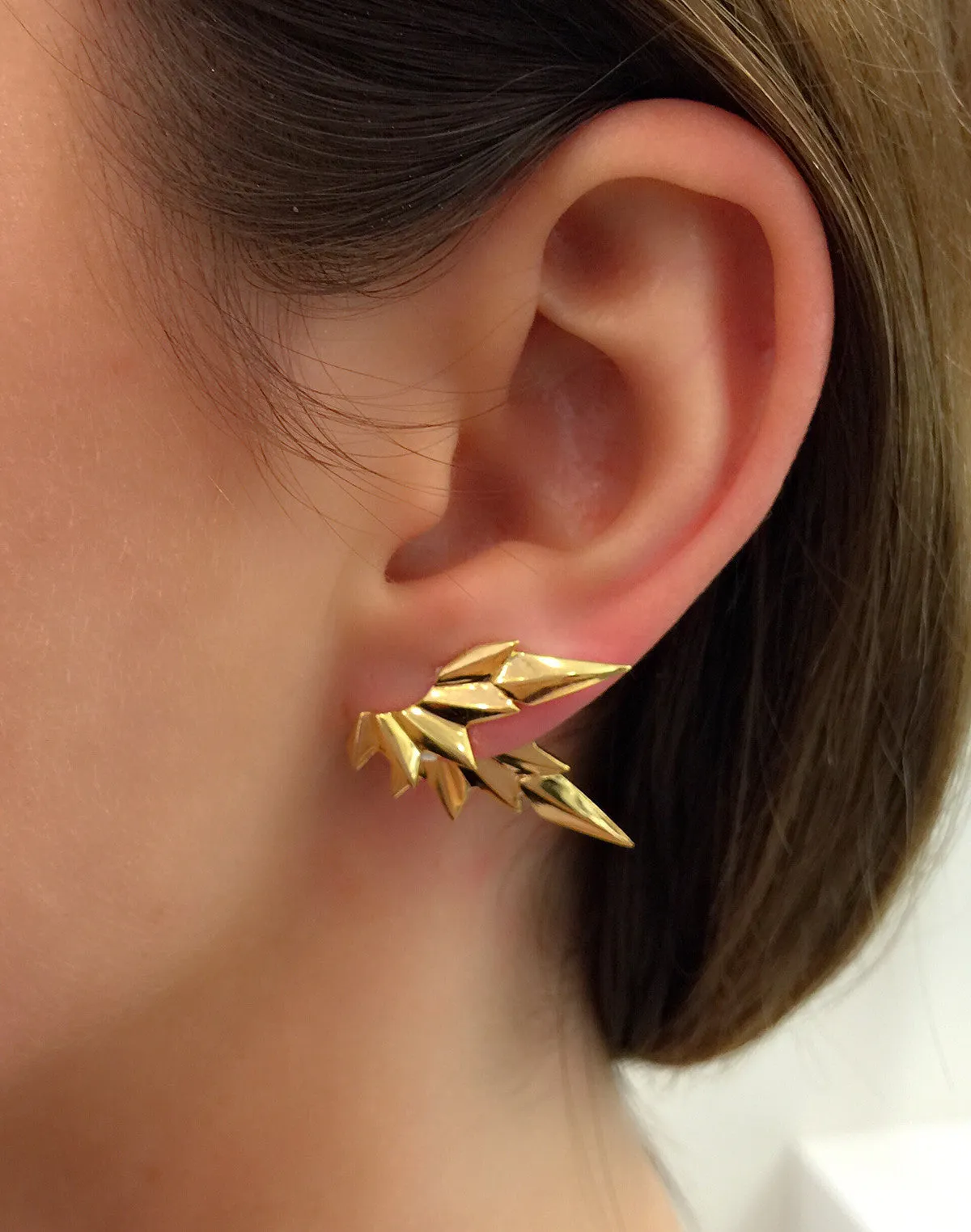 Maria Black Jewellery Wing Reverse Earring, Gold