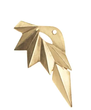 Maria Black Jewellery Wing Reverse Earring, Matte Gold