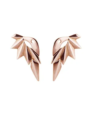Maria Black Jewellery Wing Reverse Earring, Rose Gold