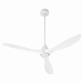 Marino 54"Ceiling Fan Studio White compact medium fans for desks and counters