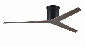 Matthews Fan Company Eliza H 56" Indoor/Outdoor Flushmount DC Ceiling Fan with Remote and Wall Control whisper-quiet fans for indoor comfort