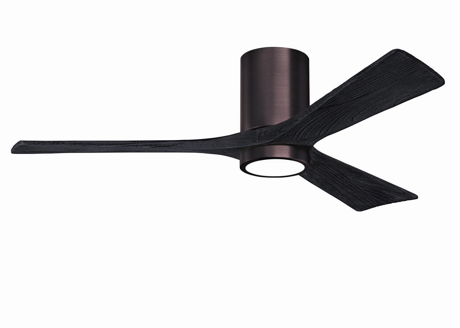 Matthews Fan Company Irene 3HLK 52" Indoor/Outdoor DC LED Hugger Ceiling Fan with Remote and Wall Control whisper-quiet fans for indoor comfort
