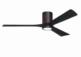 Matthews Fan Company Irene 3HLK 60" Indoor/Outdoor DC LED Hugger Ceiling Fan with Remote and Wall Control adjustable indoor fans for cool airflow