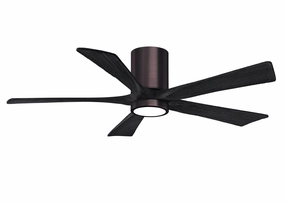 Matthews Fan Company Irene 5 HLK 52" Indoor/Outdoor DC Ceiling Fan with Remote and Wall Control quiet indoor fans for bedrooms and offices