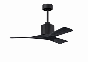 Matthews Fan Company Nan 42" Indoor/Outdoor DC Ceiling Fan with Remote and Wall Control low-noise indoor fans for peaceful settings