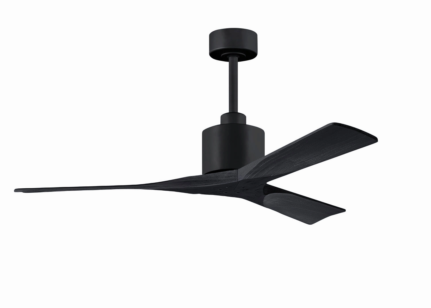 Matthews Fan Company Nan 52" Indoor/Outdoor DC Ceiling Fan with Remote and Wall Control quiet indoor fans for bedrooms and offices