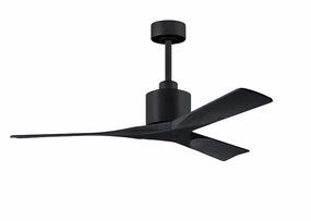 Matthews Fan Company Nan 52" Indoor/Outdoor DC Ceiling Fan with Remote and Wall Control quiet indoor fans for bedrooms and offices