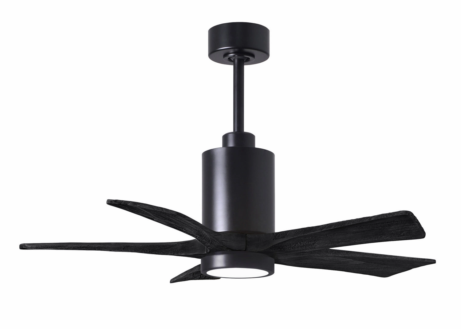 Matthews Fan Company Patricia 5 42" Indoor/Outdoor DC LED Ceiling Fan with Remote and Wall Control quiet indoor fans for bedrooms and offices