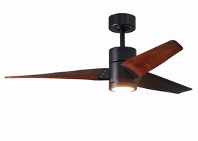 Matthews Fan Company Super Janet 52" Indoor/Outdoor DC LED Ceiling Fan with Remote and Wall Control compact indoor fans for apartment use